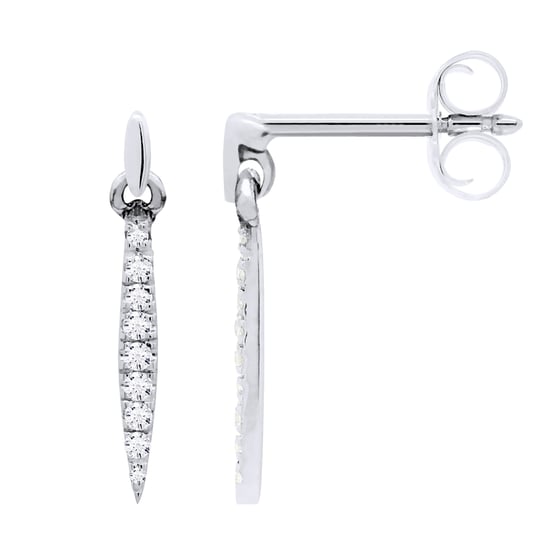 DIADEMA - Earrings - Diamond Drop - White Gold