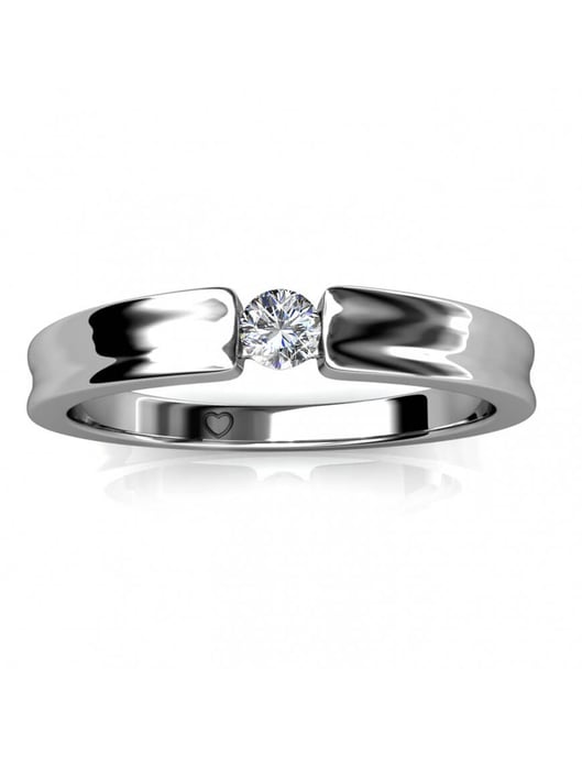 Anillo Simplicity - Plata y Cristal - Image 3