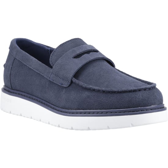 TOMS Navi TRVL LITE Havana Leather Men's Navy Loafers - Image 1