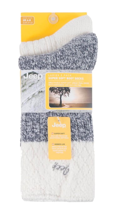 Jeep - Pack de 2 calcetines de mujer supersuaves para botas de montaña - Image 2