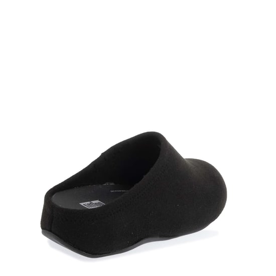Women's Fit Flop Shuv Felt Clog Slippers in Black