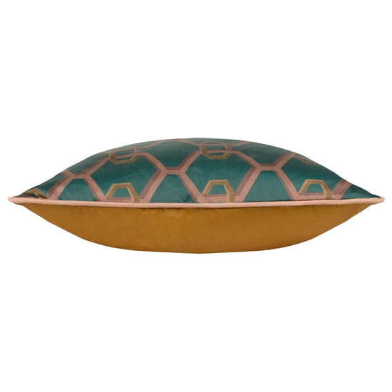 Paoletti Carnaby Chain Geometric Satin Polyester Filled Cushion
