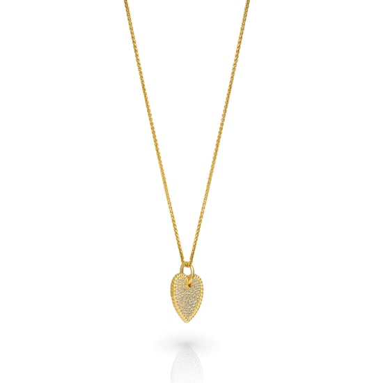 Orphelia 'Elite' Women's 925 Sterling Silver Chain with Pendant - Gold ZH-7566/G