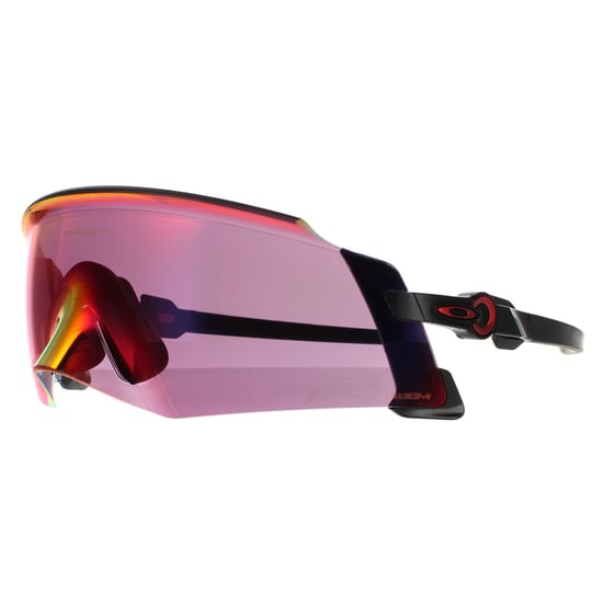 Gafas de sol Oakley Wrap para hombre en negro pulido Prizm Road - Image 2