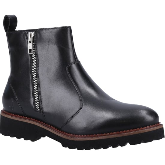 Hush Puppies Grace Zip Suede Women's Black Boots - Image 1