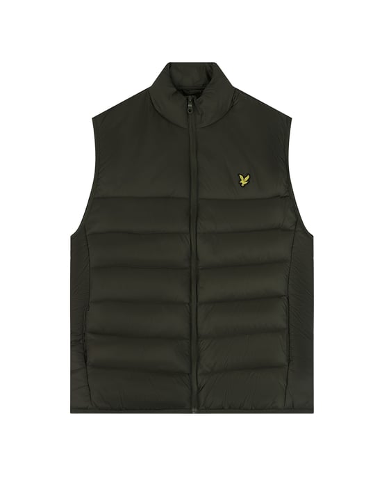 Chaleco acolchado Lyle & Scott en oliva - Image 5