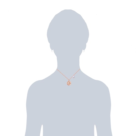 Necklace stainless steel rose gold freshwater cultured pearl white preciosa white Valero Pearls - Image 3