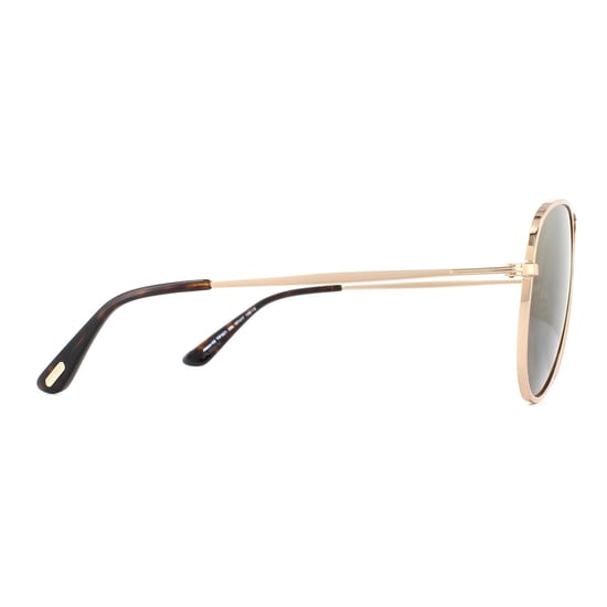 Tom Ford Aviator Unisex Shiny Rose Gold Mirrored Roviex Sunglasses