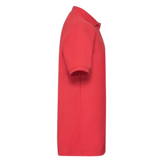 Fruit of the Loom Mens Polycotton Pique Heavy Polo Shirt (Red) - Image 3