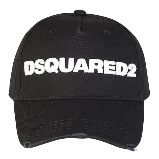 Gorra negra con logo bordado blanco de DSQUARED2 - Image 2