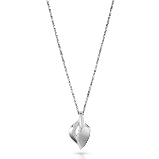Orphelia 'Anet' Women's 925 Sterling Silver Set: Chain-Pendant + Earrings - Silver SET-7520 - Image 3