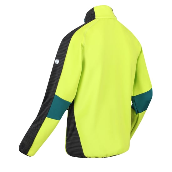 Regatta Mens Yare V Marl Soft Shell Jacket (Pacific Green/Bright Kiwi)