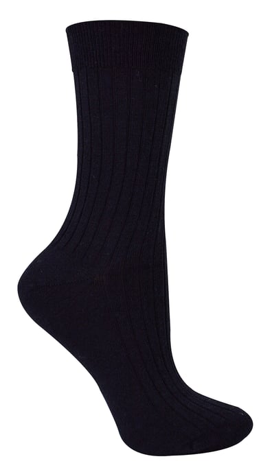 Calcetines de Lana Merino para Mujer | Steven | Calcetines gruesos de bota para exterior para mujer - Negro - Image 1