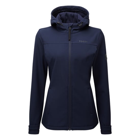 Keld Womens Softshell Hoodie Navy - Image 4