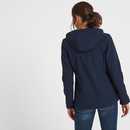 Keld Womens Softshell Hoodie Navy - Image 2