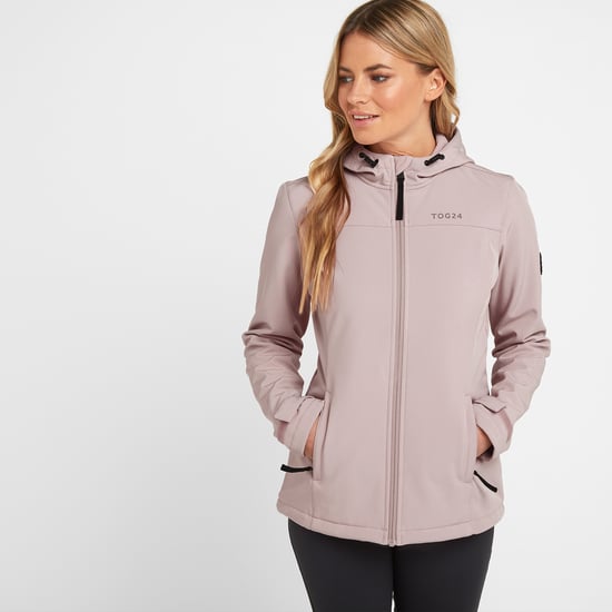 Keld Womens Softshell Hoodie Dusky Pink