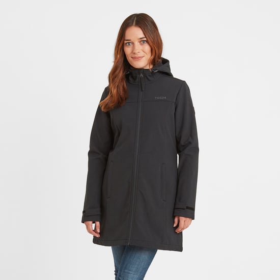 Keld Womens Softshell Long Jacket Black