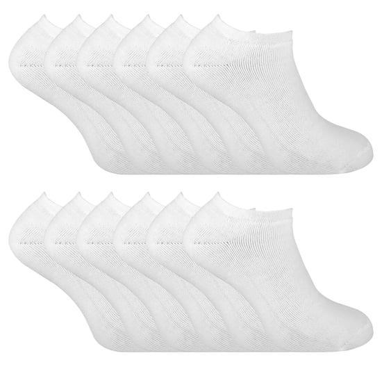 Calcetines Térmicos de Corte Bajo para Hombre | Paquete Múltiple de 12 Pares | Calcetines Invisibles de Invierno para Hombre - Blanco - Image 1