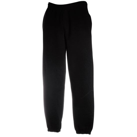 Fruit Of The Loom Mens Premium 70/30 Elasticated Jog Pants / Jogging Bottoms (Black) - Image 2
