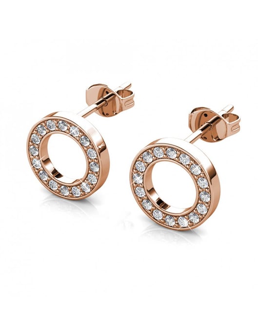 Pendientes Ophir - Oro rosa y cristal - Image 4