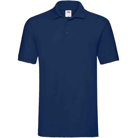 Fruit of the Loom Mens Premium Cotton Pique Polo Shirt (Navy) - Image 1
