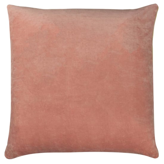 Tanda Complimentary Colour Cotton Velvet Feather Filled Cushion - Image 1