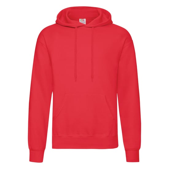 Fruit Of The Loom Mens Hooded Sweatshirt / Hoodie (Red) - Image 1