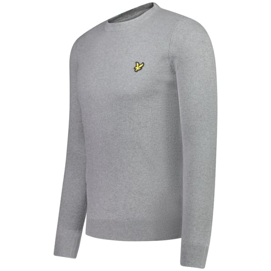 Jersey sin cierres gris medio con cuello redondo de Lyle & Scott - Image 1