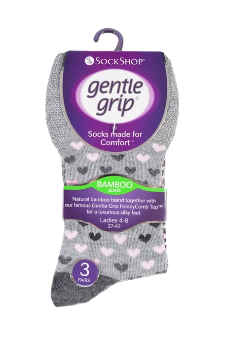 Tienda de Calcetines Gentle Grip - 6 Pares de Calcetines de Bambú No Elásticos para Mujer - SOLRM36 - Image 2