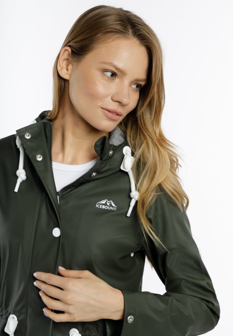 ICEBOUND raincoat women dark olive - Image 5