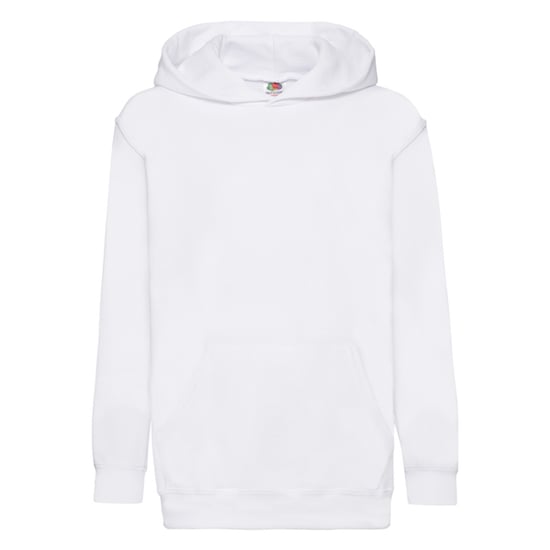 Fruit of the Loom Childrens/Kids Classic Plain Hoodie (White) - Image 1