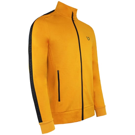 Lyle & Scott Tape Chaqueta de pista amarilla para hombres - Image 3