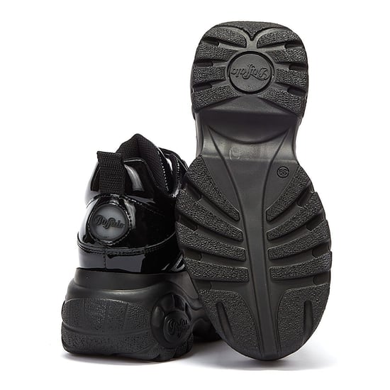 Buffalo London 2.0 Patent Womens Black Trainers - Image 4