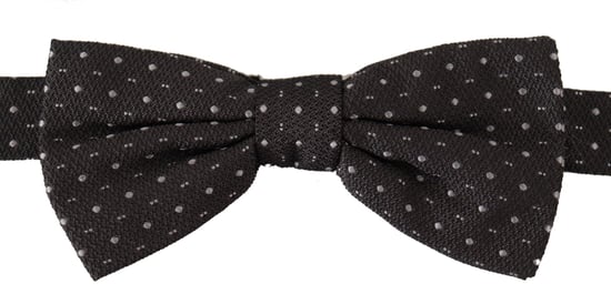 Corbata Papillon para Hombre en Seda 100% con Lunar Gris de Dolce & Gabbana - Image 3