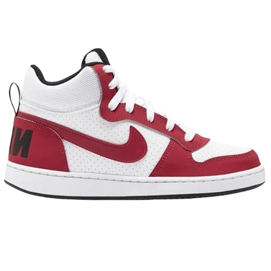 Zapatillas de deporte rojas Court Borough Mid Top de Nike - Image 1