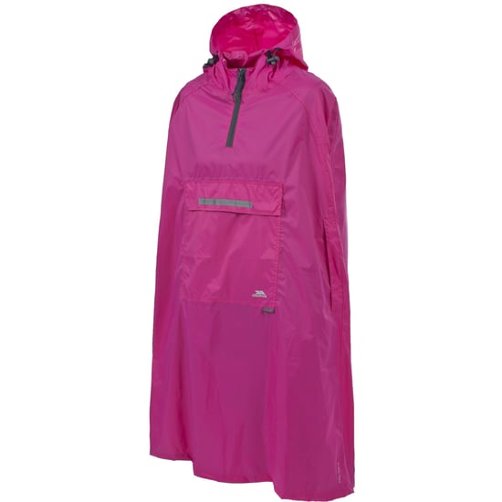 Trespass Qikpac Unisex Hooded Waterproof Packaway Poncho - Image 1