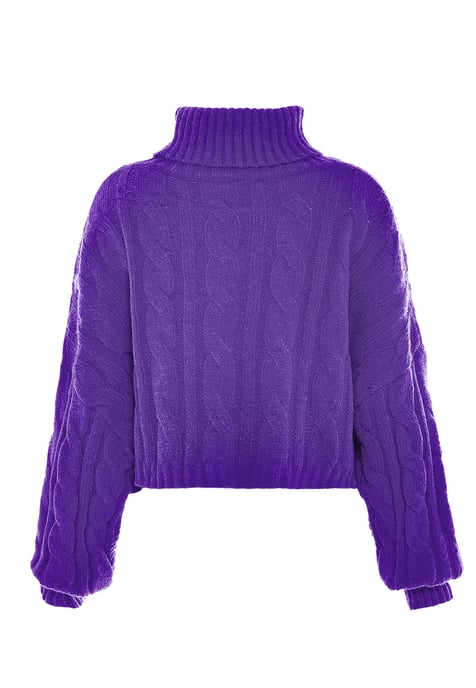 Mymo Turtleneck pullover women purple - Image 2