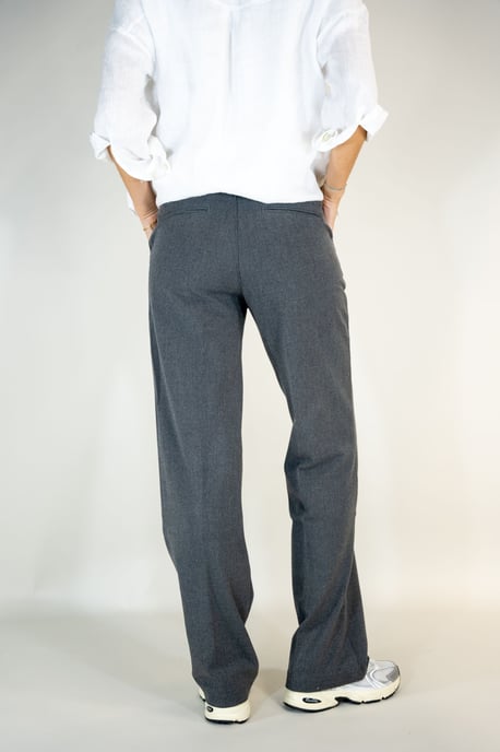 Amelia Ladies Trousers Grey Wide Leg