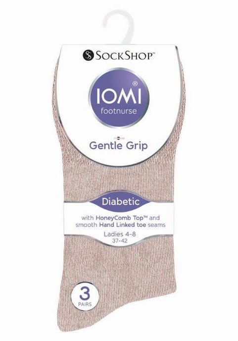 Paquete de 6 calcetines para diabéticos no elásticos con costuras en los dedos unidas a mano - Image 2