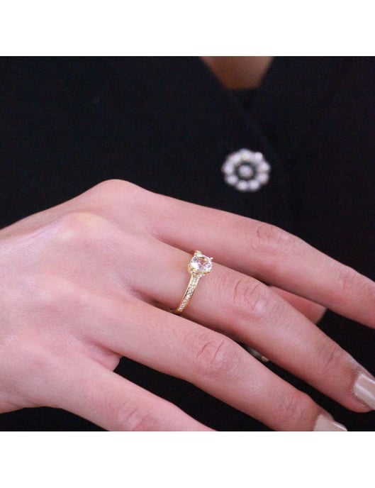 Anillo Elise - Oro y Cristal - Image 2
