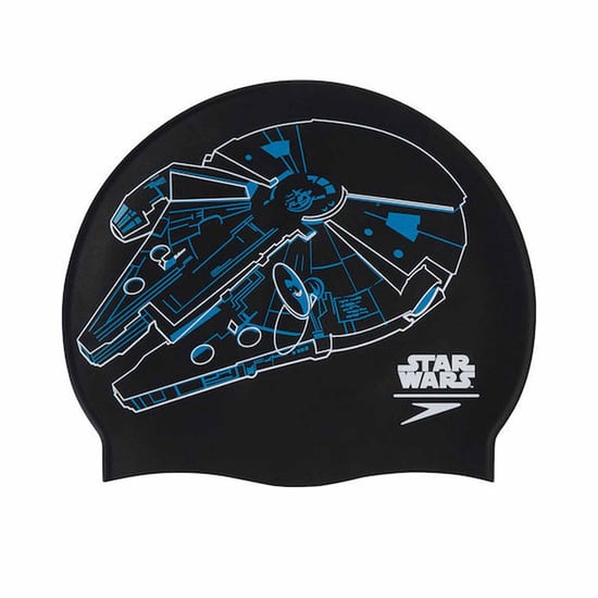 Speedo Star Wars Millenium Falcon Slogan Print Black/Blue Swim Cap 8 08385D675