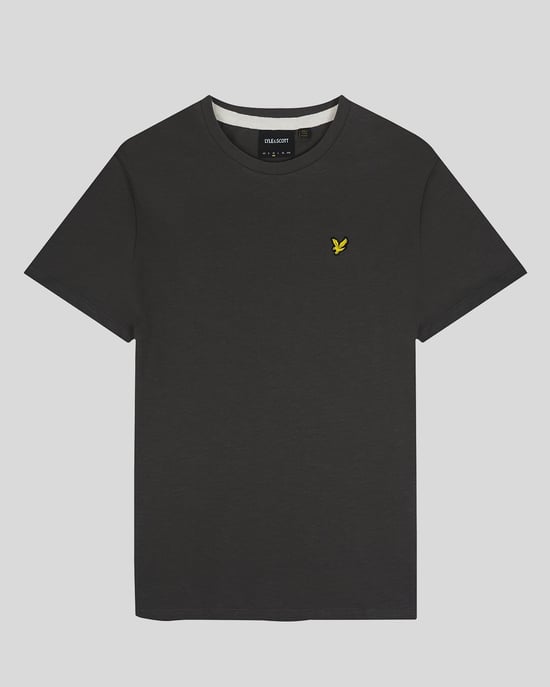 Camiseta lisa gris metalizada flameada de Lyle & Scott - Image 5