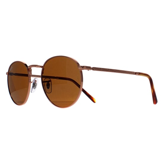 Ray-Ban Round Unisex Rose Gold Brown RB3637 New Round