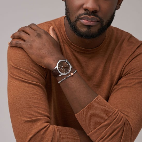 Fossil Minimalist Men's Brown Watch FS6019SET