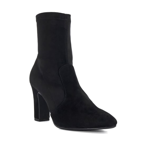 Dune Ladies Optilly - Almond Toe Block Heel Sock Boots