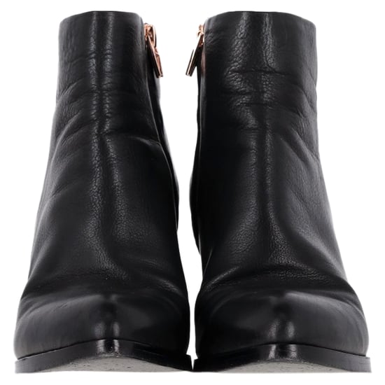 Alexander Wang Gabi Cutout Heel Ankle Boots in Black Leather - Image 2