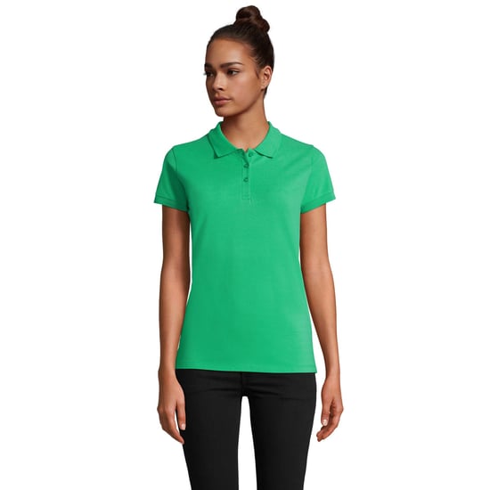 SOLS Womens/Ladies Perfect Polo Shirt (Spring Green) - Image 1