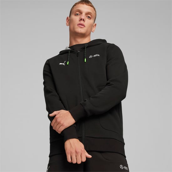 PUMA Mens Mercedes-AMG Petronas Motorsport Hooded Sweat Jacket - Image 4