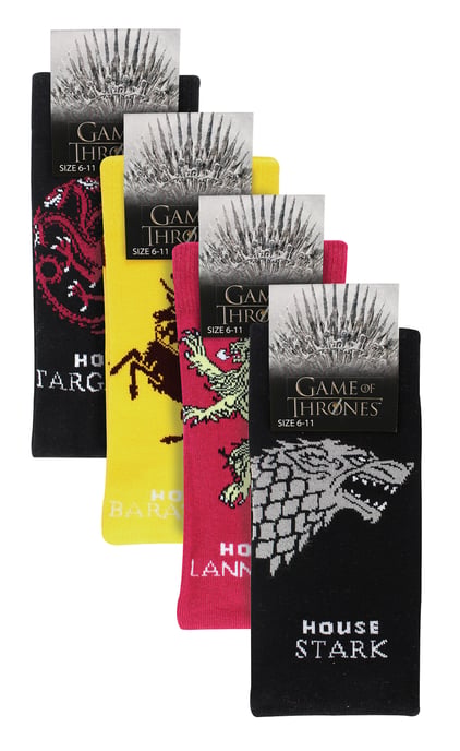 4 pares de calcetines para hombre de Juego de Tronos | Calcetines de la Casa del Dragón GOT - Surtido - Image 2