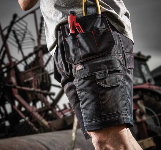 Dickies Hombre Redhawk Pro Ropa de Trabajo Cortos Negros WD802B - Image 2